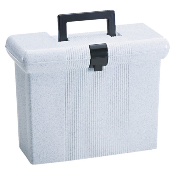 ESSELTE Portafile File Storage Box, Letter, Plastic, 147/8 X 61/2 X